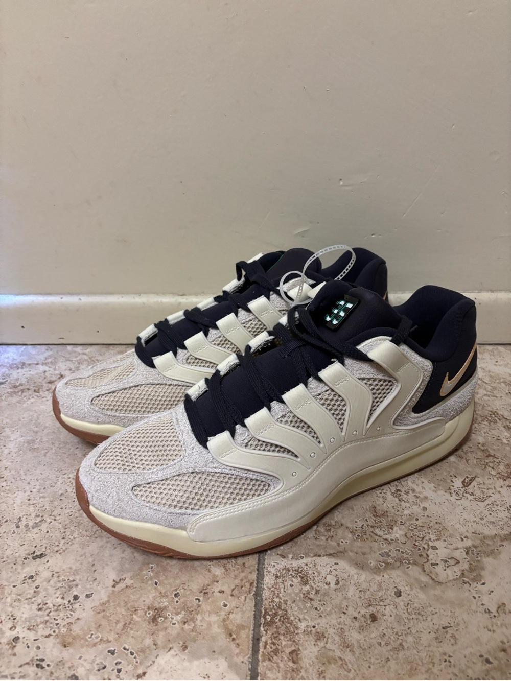 Nike KD 18 Basketball Shoes Phantom Black Gum Men's Size 16 IH2367-100